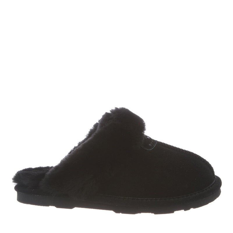 BEARPAW Women's Loki Slippers Black Size 6 | Soft Suede Indoor & Outdoor Slippers | Comfortable & Lightweight Footwear for Women - Image 3